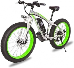 RDJM vélo RDJM VTT Electrique, 26inch électrique VTT avec Grande Amovible Capacité Lithium-ION (48V 1000W) Vélo électrique 21 Speed ​​Gear et Trois Modes de Travail (Color : Whitegreen, Size : 1000w15Ah)