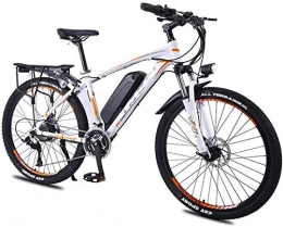 RDJM vélo RDJM VTT Electrique, E-vélo VTT électrique vélo avec 27 Vitesses Système de Transmission, 350W, 13Ah, 36V Lithium-ION, 26" Pouces, Pedelec City Bike Lightweight Urban Outdoor (Color : White)
