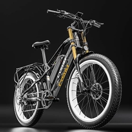RICH BIT Vélos de montagne électriques RICH BIT Vélo électrique CM-900 pour Adultes 48V Vélo d'exercice électrique sans Balai, Frein hydraulique de vélo de Montagne Amovible à Batterie au Lithium 17Ah