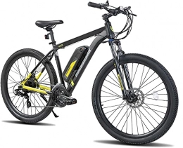 HH HILAND vélo Rockshark Vélo électrique 26 / 27, 5 / 29" VTT pour homme et femme avec Shimano 21 vitesses et moteur arrière et batterie au lithium 36 V 10, 4 Ah