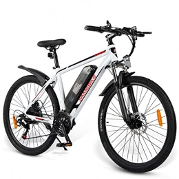 Samebike Vélos de montagne électriques SAMEBIKE SY26 Vélos électriques avec Batterie 10AH Vélos de Montagne électriques 26 Pouces pour Adultes (Blanc)