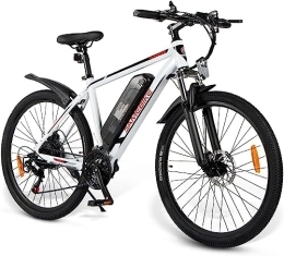 Samebike Vélos de montagne électriques SAMEBIKE Vélo Électrique, VTT Électrique 26 Pouces Hommes Femmes, Batterie Lithium Amovible 36V / 10Ah, 21 Vitesses, E-Bike Urbain pour Adulte