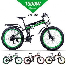 Shengmilo-MX01 Vélo électrique 1000W, vélo de Montagne Pliant, Gros Pneu Ebike, 48V 13AH