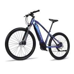Shengmilo Vélos de montagne électriques Shengmilo Vélo de Montagne électrique M50, vélo électrique à Cadre en Fibre de Carbone de 27, 5 Pouces, Moteur arrière de 250 W, Batterie 36 V 9, 6 AH (Bleu)
