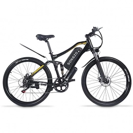 SONGZO vélo SONGZO 27.5 Pouces vélo électrique 500W VTT électrique avec Batterie Lithium-ION 48V 15Ah Double Absorption des Chocs