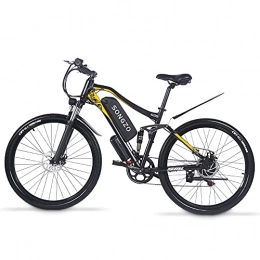 SONGZO vélo SONGZO vélo électrique 27.5 Pouces Adulte vélo de Montagne électrique avec Batterie au Lithium-ION 48V 15Ah Double Absorption des Chocs