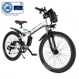 Speedrid vélo Speedrid Vélo de Montagne Pliable pour vélo électrique, 26 pneus Vélo électrique pour vélo Ebike avec Moteur sans Balai de 250 W et Batterie au Lithium 36V 8Ah Shimano 21 Vitesses