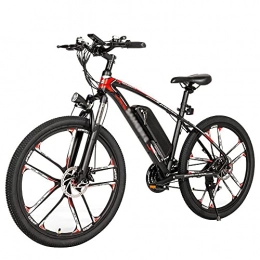 SUNWEII vélo SUNWEII Vélo de Montagne vélo électrique VTT Electrique pour Adultes 26" 48V 8AH Batterie au Lithium, veloelectrique 350W e-City vélo e-Mountain Bike pour Hommes et Femmes, Black