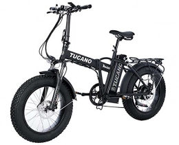 Tucano Bikes Vélos de montagne électriques Tucano Bikes - Vlo lectrique pliable Monster 20 (moteur 500W, suspension avant, vitesse maximale 33km / h, cran LCD, freins hydrauliques), Noir mat