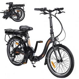 CM67 vélo Velo Electrique Conduisez à Une Vitesse maximale de 25 km / h Velo ​Homme VTT Adulte Capacité de la Batterie Lithium-ION (AH) 10AH Vlo de Montagne Dimension des pneus 20 Pouces, Noir