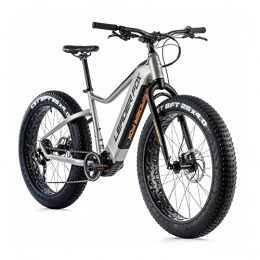 Leaderfox Vélos de montagne électriques Velo Electrique-VAE VTT Leader Fox 26'' Braga 2021 Gris Moteur Central bafang m500 36v 95nm Batterie 20a 9v (20'' - h52cm - Taille l - pour Adulte de 178cm à 185cm)