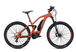 KARMA_BIKES Vélos de montagne électriques VTT Assistance Electrique KARMA FS + D10 Boost E7000 Orange Grey Blue-M