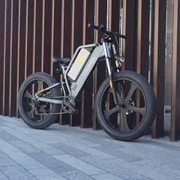 HFRYPShop Vélos de montagne électriques VTT électrique T26 de 66 cm, vélo électrique pour homme, batterie au lithium 25 A, suspension complète, avec 7 vitesses et régénérateur de puissance