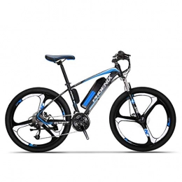 HLeoz vélo Vélo de Montagne électrique, 26" E-Bike Batterie Lithium-ION 36V 10Ah avec Moteur Haute Vitesse 250W 27 Vitesses Vélo de Ville, Noir, One Body