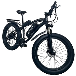 ride66 vélo Vélo Électrique VTT Fat Bike 26 * 4.0 Pouces pour Adulte Homme Femme (Noir)
