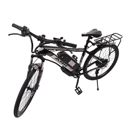 Vélo électrique 26" E-VTT 21 vitesses avec phare LED, vélo électrique Pedelec 250 W avec batterie 48 V/10 Ah pour homme/adulte, moteur 25 km/h, endurance 20 à 30 km