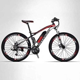 XXCZB vélo Vélo électrique 26 vélo de montagne pour adultes tout-terrain 27 vélos à vitesse 50 km pure batterie kilométrage batterie au lithium-ion amovible Smart Mountain Ebike-40KM / 90KM_Électrique / hybride