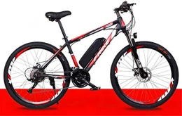 WJSWD Vélos de montagne électriques Vélo électrique de neige pour adultes, 66 cm en alliage de magnésium, antichoc, 36 V 250 W 10 Ah batterie lithium-ion amovible pour homme et femme