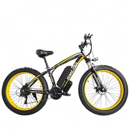 G.Z Vélos de montagne électriques Vélo électrique, montagne en alliage d'aluminium vélo vélo Yue, 48V13A grande capacité de la batterie au lithium, 350W moteur puissant, écran LCD, le kilométrage maximum est jusqu'à 90 km, Black yellow