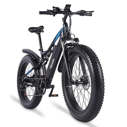 satxtv Vélos de montagne électriques Vélo électrique pliable pour homme et femme, vélo de montagne 26 pouces, fourche avant avec amortisseurs pneumatiques, MX03