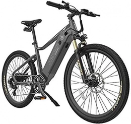 HCMNME vélo Vélo électrique Vélo de montagne électrique de 26 pouces pour adulte avec batterie de lithium-ion de 48V 10Ah / 250W Moteur DC, 7S Système de vitesse variable, cadre en alliage d'aluminium léger Crois