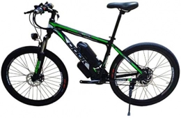 Fangfang vélo Vélos électriques, 26 pouces Montagne Vélo électrique 36V250W8AH en alliage d'aluminium à vitesse variable double disque de frein 5 vitesses hors route batterie assistée charge vélo 150 kg, Vert , Bicy