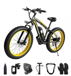 MJS vélo Vélos électriques 26" pour Adultes, 500W Ebike avec Écran LCD Intelligent Vélos de Route Ville en Alliage de magnésium, Amovible Batterie au Lithium Haute Efficacité 48V / 15Ah avec 3 Modes, 21 Vitesse