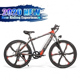 WeiX Vélos de montagne électriques Vélos électriques pour Adultes, Vélo de Montagne Plage Neige vélo pour Adultes Batterie au Lithium Pliant E-Bike, City Mountain vélo Booster Intelligent VTT