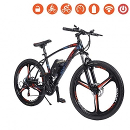 Wheel-hy Vélos de montagne électriques Wheel-hy Vlo lectrique 26" pour vlo de Montagne lectrique avec moyeu Shimano 21 Vitesses, e-Bike Pliant 36V 350W Batterie au Lithium de Grande Capacit