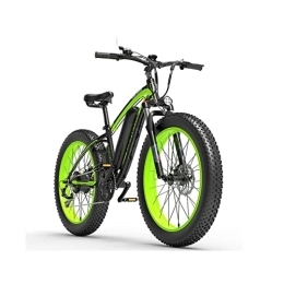 Wonzone Vélos de montagne électriques Wonzone ddzxc vélos électriques vélo électrique VTT électrique 66 cm 4.0 gros pneus (couleur : 10 Ah vert)