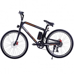 XWQXX Vélos de montagne électriques XWQXX Vélo électrique Bike Vélo électrique Longue Distance - Vélo Hybride Parfait pour Les sentiers de Route et de Campagne, Black-OneSize