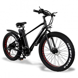 XZDM 48V Vélo De Neige Pliant E-Bike 26 Pouces Vélo De Montagne, Cyclomoteur Électrique Vélo De Montagne Électrique 15 Ah Batterie Au Lithium,Rouge