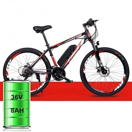 YBCN vélo YBCN Une Version Améliorée d'un Vélo De Montagne Électrique avec Un Système De Changement De Vitesse 21 / 27 36V Batterie Au Lithium 8AH / 10AH 26 Pouces, Noir Rouge, 21speed Flagship